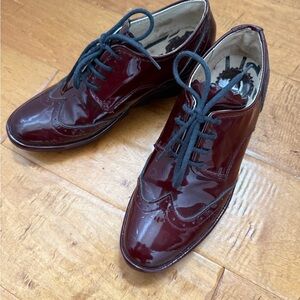 Fly London Women’s Burgundy Patent Leather Dress Shoes